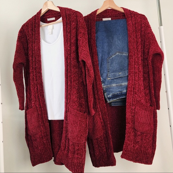 ⭐️Last L — Chenille Chunky Knit Open Cardigan - Picture 5 of 7